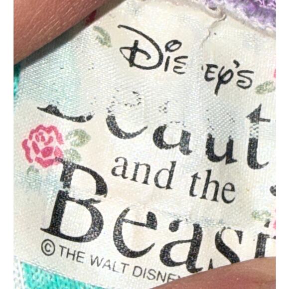 RARE Vintage 90s Disney Belle Beauty & The Beast Nightgown 4T Ruffle Hem - Picture 4 of 13